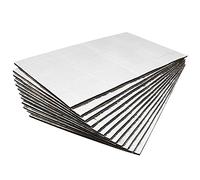 Tappetino isolante per auto, 9 pezzi/12 pezzi, 50 cm x 30 cm, isolamento termico, per auto e furgoni (5 mm, 12 pezzi, allumina)