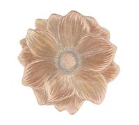 Tappetino Isolante Per Stoviglie 3 pezzi tovaglietta decorativa a forma di loto, resistente al calore e lavabile, sottobicchieri da tavolo resistenti, for feste in casa matrimoni Per Piatti(Orange)