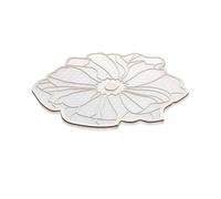 Tappetino Isolante Per Stoviglie 3 pezzi tovaglietta in silicone fiore cucina tavolo da pranzo decorazione tappetino isolante termico pad portabicchieri sottobicchiere ciotola Per Piatti(Beige)