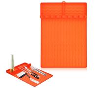 Tappetino Laterale per Barbecue in Silicone Alimentare, 8 Slot | Antiscivolo e Facile da Pulire, per Spatole e Raschietti, Appoggio Ordinato Sul Tavolo Laterale