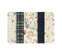 Tappetino lavabile per interni con illustrazioni Zen, zerbino in stile vintage con colori vivaci, lavabile e facile da pulire, con granuli antiscivolo, moquette per interni per soggiorno, studio 16*24