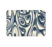 Tappetino lavabile per interni con motivo astratto, lavabile e facile da pulire, con granuli antiscivolo, regalo di inaugurazione della casa, materiale in flanella, soggiorno, caverna dell'uomo, decor