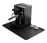 Tappetino macchina caffè assorbente e asciugatura rapida, 60x40 cm tappetino scolapiatti antiscivolo, tappeto cucina con gomma impermeabile, nero