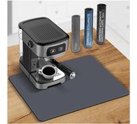 Tappetino Macchina Caffè e Scolapiatti Assorbente Cucina by Creative Corner - Tappeto Assorbente (Grigio, 40x60)