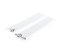 Tappetino Magnetico Pentagramma per Pianoforte, 23,6 X 11,8 | Lezioni di Suono e Pianoforte Principianti, Riutilizzabile, Adesione su Frigorifero, Lavagna, Coperture