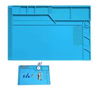 Tappetino Magnetico per Saldatura, 55 x 35 cm Tappetino per Saldare in Silicone, Tappetino per Riparazione e Saldatura, Tappetino da Lavoro, per Pistole di Saldatura, Elettronica, Smartphone, Orologi