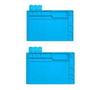 Tappetino magnetico resistente al calore S160 per riparazione di computer e telefoni, pad per stazione di saldatura ad alta temperatura (confezione da 2)