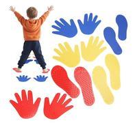 Tappetino Mani e Piedi | 6 Paia Gioco Antiscivolo,Tappeto Sensoriale per Integrazione - per Bambini Adulti Asilo Casa Esterno Giardino Prato