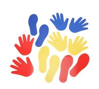 Tappetino Mani e Piedi per Esercizi - 6 Paia Antiscivolo per Attività Ludiche - Tappeto per Coordinazione Motoria - per Bambini Adulti Asilo Casa Esterno Giardino Prato