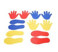 Tappetino Mani e Piedi per Esercizi - 6 Paia Gioco Antiscivolo,Gioco Coordinazione Motoria,per Bambini Adulti Asilo Casa Esterno Giardino Prato