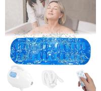 Tappetino massaggiante a bolle per vasca da bagno e vasca idromassaggio, massaggiatore termico per tutto il corpo, con 3 livelli di forza per rilassamento e sollievo dal dolore