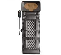 Tappetino Massaggiante Impastatore Con 20 Testine For Il Sollievo Di Tutto Il Corpo - Dolore Alla Schiena, Lombare E Alle Gambe - Materasso Riscaldante Sedia Massaggiante(Plush Black)