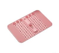 Tappetino massaggiante per piedi con griglia di sporgenza strutturata e 12 magneti per promuovere il contatto costante con la suola e l'attivazione degli agopunti (rosa)