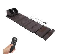 Tappetino massaggiante riscaldato e piede massaggiante completo per schiena, gambe, collo, telecomando, 9 modalità, tappetino vibrante per uomo