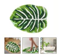 Tappetino Microfibra Verde per Foglia Design Antiscivolo per Cucina Camera da Le