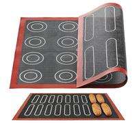 Tappetino Microforato per Forno in Silicone 40x30cm, Antiaderente e Riutilizzabile per Biscotti, Zeppole e Crostate, Tappetino Silicone Forno Professionale a Doppia Faccia