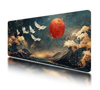 Tappetino Mouse 1000x500 mm, Tappetino Mouse Gaming Blu, Mousepad Gru con Base in Gomma Antiscivolo, Superficie Speciale, Migliorare la Precisione e la Velocità, per Computer, PC, Laptop, Regalo, X-28