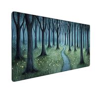 Tappetino Mouse 1000x500x3mm, Tappetino Mouse Gaming verde Mouse Pad foresta Mouse Pad Mappa del mondo Mousepad, Antiscivolo Desk Mat Migliora Precisione e Velocità per Ufficio o Gaming Regalo XZ-856