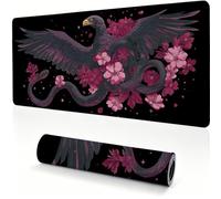Tappetino Mouse 1000x500x4mm, Mouse Pad Gaming Grande nero mappa 0x0-225