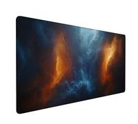Tappetino Mouse 1200x400x3mm, Tappetino Mouse Gaming blu Mouse Pad astratto, Mouse Pad Mappa del mondo Mousepad, Antiscivolo Desk Mat Migliora Precisione e Velocità per Ufficio o Gaming Regalo XZ-287