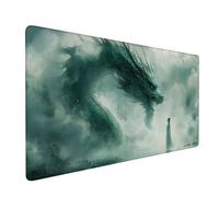 Tappetino Mouse 1200x600x3mm, Tappetino Mouse Gaming verde Mouse Pad drago Mouse Pad Mappa del mondo Mousepad, Antiscivolo Desk Mat Migliora Precisione e Velocità per Ufficio o Gaming Regalo XZ-604