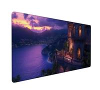 Tappetino Mouse 1400x600x3mm, Tappetino Mouse Gaming Viola Mouse Pad castello Mouse Pad Mappa del mondo Mousepad, Antiscivolo Desk Mat Migliora Precisione e Velocità per Ufficio o Gaming Regalo XZ-921