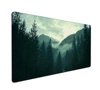 Tappetino Mouse 1600x800x3mm, Tappetino Mouse Gaming verde Mouse Pad foresta Mouse Pad Mappa del mondo Mousepad, Antiscivolo Desk Mat Migliora Precisione e Velocità per Ufficio o Gaming Regalo XZ-492