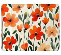 Tappetino Mouse 200 x 150 mm, Tappetino per Mouse Gaming Rosso k-233 | Sottomano Scrivania Fiore Mousepad Migliora Velocità e Precisione, Base in Gomma Antiscivolo, per Computer, PC, Laptop
