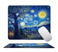 Tappetino Mouse 250 x 200 x 3mm, Blu Astratto(2) Mouse pad Piccolo, Mousepad per Gioco ad Alta Precisione, Impermeabile e Facile da Pulire, con Base in Gomma Antiscivolo, Lavoro Ufficio Casa s0z-55