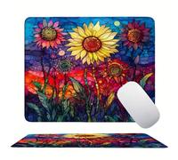 Tappetino Mouse 250 x 200 x 3mm, Colore Girasole Mouse pad Piccolo, Mousepad per Gioco ad Alta Precisione, Impermeabile e Facile da Pulire, con Base in Gomma Antiscivolo, Lavoro Ufficio Casa s0z-43