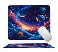 Tappetino Mouse 250 x 200 x 3mm, Colore Universo Mouse pad Piccolo, Mousepad per Gioco ad Alta Precisione, Impermeabile e Facile da Pulire, con Base in Gomma Antiscivolo, Lavoro Ufficio Casa s0z-44