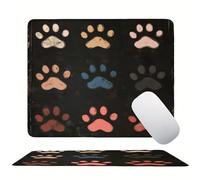 Tappetino Mouse 250 x 200 x 3mm, Nero Zampa gatto Mouse pad Piccolo, Mousepad per Gioco ad Alta Precisione, Resistente All'Acqua, con Base in Gomma Antiscivolo, per Lavoro in Ufficio a Casa s0z-27