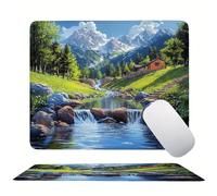 Tappetino Mouse 250 x 200 x 3mm, Verde Foresta(3) Mouse pad Piccolo, Mousepad per Gioco ad Alta Precisione, Resistente All'Acqua, con Base in Gomma Antiscivolo, per Lavoro in Ufficio a Casa s0z-390