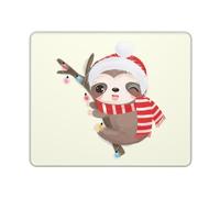 Tappetino Mouse 25X30CM, Cute Christmas Tree Lazy Lying On The Tree Mousepad Facile da Pulire Tappetino Scrivania Durevole Mouse Pad per Scrivania Computer Ufficio