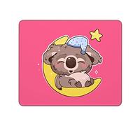Tappetino Mouse 25X30CM, Cute Koala Sleeping On The Moon Mouse Pad Facile da Pulire Tappetino Scrivania Confortevole Mousepad per Ufficio Scrivania Computer