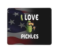 Tappetino Mouse 25X30CM, I Love Pickles Squad Tappetino Scrivania Durevole Mousepad Uso Prolungato Mouse Pad per Laptop Computer Scrivania