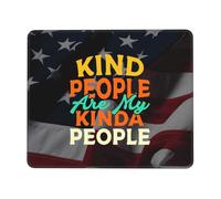 Tappetino Mouse 25X30CM, Kind People Are My Kinda People Mouse Pad Facile da Pulire Tappetino Scrivania Durevole Mousepad per Ufficio Scrivania Computer