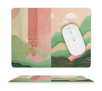 Tappetino Mouse 25X30CM, Light Emerald And Peach Mousepad Facile da Pulire Tappetino Scrivania Confortevole Mouse Pad per Laptop Computer Scrivania