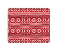 Tappetino Mouse 25X30CM, Scandinavian Style Christmas Seamless Pattern Tappetino Scrivania Uso Prolungato Mousepad Facile da Pulire Mouse Pad per Scrivania Computer Ufficio