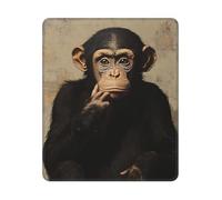 Tappetino Mouse 25X30CM, The Silent Monkey Mouse Pad Uso Prolungato Tappetino Scrivania Durevole Mousepad per Computer Laptop Ufficio
