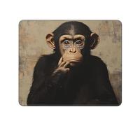 Tappetino Mouse 25X30CM, The Silent Monkey Mousepad Uso Prolungato Tappetino Scrivania Durevole Mouse Pad per Ufficio Computer Laptop