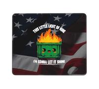 Tappetino Mouse 25X30CM, This Little Light of Mine Dumpster Fire Mouse Pad Uso Prolungato Mousepad Durevole Tappetino Scrivania per Ufficio Scrivania Laptop
