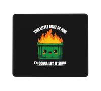 Tappetino Mouse 25X30CM, This Little Light of Mine Dumpster Fire Mousepad Confortevole Tappetino Scrivania Durevole Mouse Pad per Computer Scrivania Ufficio