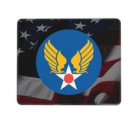 Tappetino Mouse 25X30CM, Us Corps Hap Arnold Wing Mouse Pad Uso Prolungato Tappetino Scrivania Facile da Pulire Mousepad per Scrivania Ufficio Computer