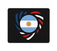 Tappetino Mouse 25X30CM, We Heart America And Argentina Love Forever Mousepad Confortevole Mouse Pad Uso Prolungato Tappetino Scrivania per Laptop Computer Scrivania