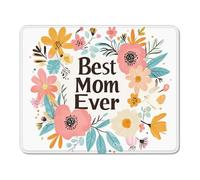 Tappetino Mouse 34 x 28 cm, Mouse Pad in Gomma Naturale, Base Antiscivolo e Superficie Idrorepellente, Scorrimento Fluido per Computer Desktop, Notebook e Gaming - Festa della mamma & Flower XS#628