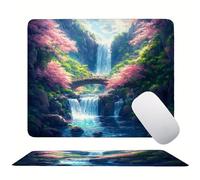 Tappetino Mouse 340 x 280 x 3mm, Autunno Foresta Mouse pad Piccolo, Mousepad per Gioco ad Alta Precisione, Resistente All'Acqua, con Base in Gomma Antiscivolo, per Lavoro in Ufficio a Casa s0z-273