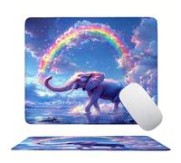 Tappetino Mouse 340 x 280 x 3mm, Blu Elefante Mouse pad Piccolo, Mousepad per Gioco ad Alta Precisione, Impermeabile e Facile da Pulire, con Base in Gomma Antiscivolo, Lavoro Ufficio Casa s0z-248
