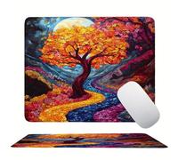 Tappetino Mouse 340 x 280 x 3mm, Colore Foresta Mouse pad Piccolo, Mousepad per Gioco ad Alta Precisione, Impermeabile e Facile da Pulire, con Base in Gomma Antiscivolo, Lavoro Ufficio Casa s0z-374