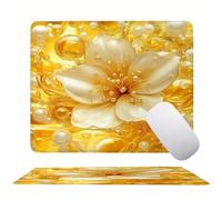 Tappetino Mouse 340 x 280 x 3mm, Giallo Sogno Mouse pad Piccolo, Mousepad per Gioco ad Alta Precisione, Impermeabile e Facile da Pulire, con Base in Gomma Antiscivolo, Lavoro Ufficio Casa s0z-484